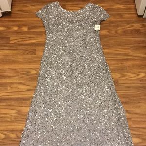 Adriana Papelle Graphite Sparkly Dress! Size 16